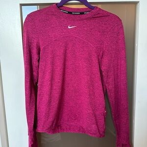 Nike Women's Pink Long Sleeve Running Top